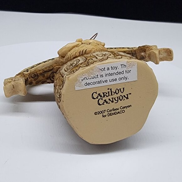 Caribou Canyon Santa Claus Figurine Merry Christmas Banner 4.5" - Picture 4 of 7